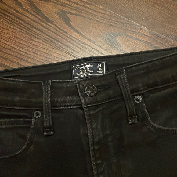 Abercrombie high rise black skinny jeans - Picture 2 of 5